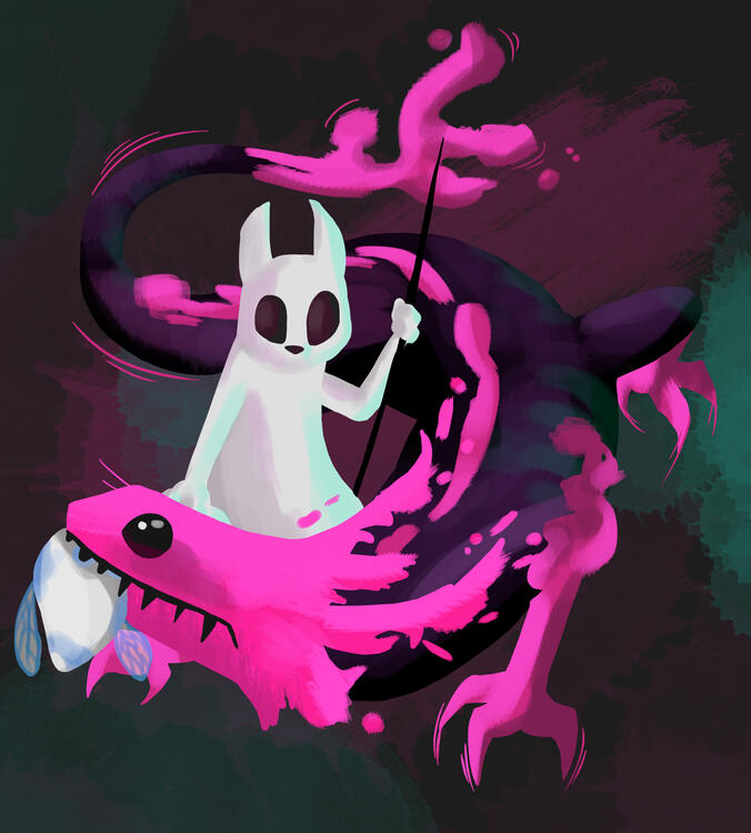 Rain World Art Month 2024: Day 6 - Taming